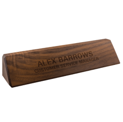 All Wood Custom Engraved Nameplate