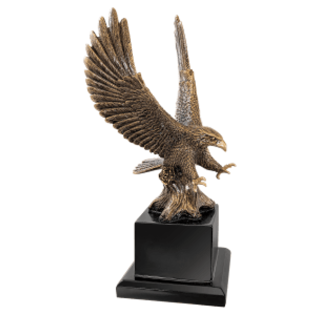 10 3/4" Antique Gold Eagle with Base 10 3/4" Antique Gold Eagle with Base