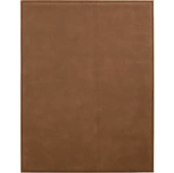 8" x 10" Dark Brown Laserable Leatherette Plaque